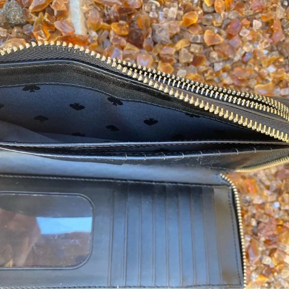 Kate Spade Payton Large Black Wallet/Wristlet. Excellent Condition!